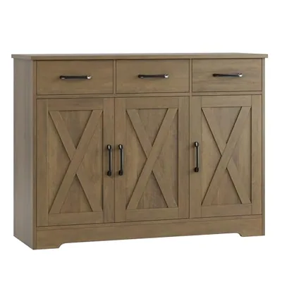 43″ Sideboard with Coffee Bar, Brown (HS-7T5L5)
