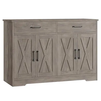 47″ Sideboard Buffet Cabinet, Grey