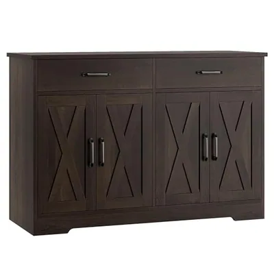 47″ Sideboard Buffet Cabinet, Brown
