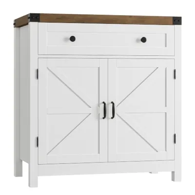 30″ Coffee Bar Cabinet, White