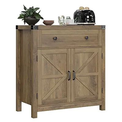 30″ Coffee Bar Cabinet, Brown (HS-MVHKN)